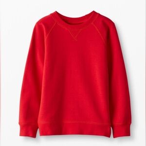 NWT Hanna Andersson Bright Basics Red Crewneck Sweatshirt Hanna Red 6/7 (120)